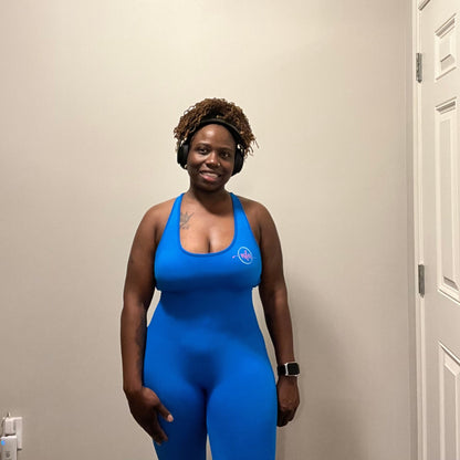 Blue Body Suit